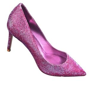 Jeffrey Campbell Rhinestone Pointed Toe Stiletto Heels Size 5.5 Party Prom Shoes